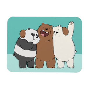 We Bare Bears Group Hug Magnet