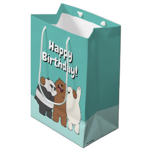 We Bare Bears Group Hug Medium Gift Bag