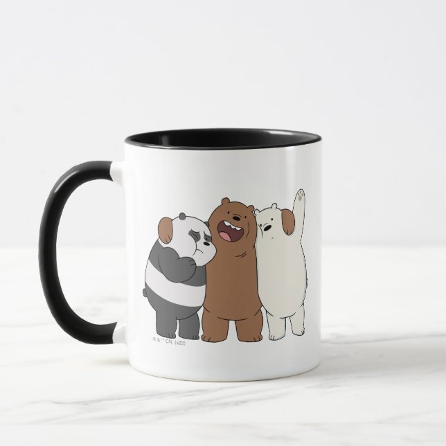 We Bare Bears Group Hug Mug (Left)