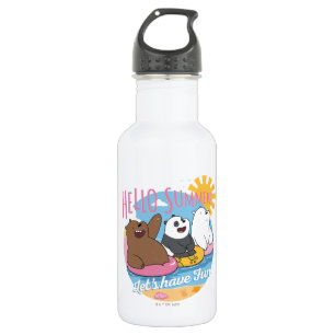 We Bare Bears - Hello Summer! Let's Have Fun 532 Ml Water Bottle