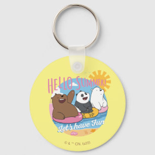 We Bare Bears - Hello Summer! Let's Have Fun Keychain