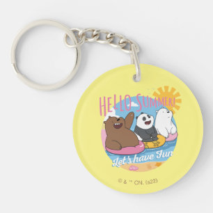 We Bare Bears - Hello Summer! Let's Have Fun Keychain