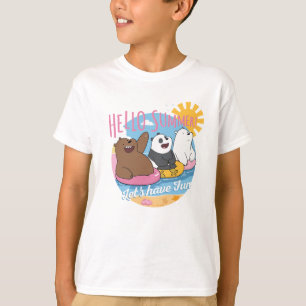 We Bare Bears - Hello Summer! Let's Have Fun T-Shirt