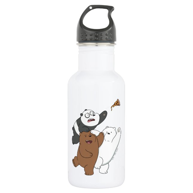 We Bare Bears - Last Pizza Slice 532 Ml Water Bottle (Front)
