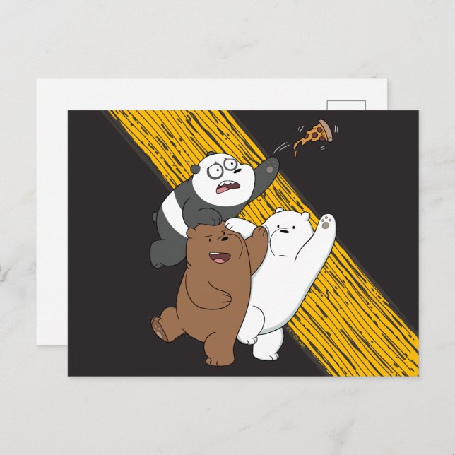 We Bare Bears - Last Pizza Slice Postcard (Front/Back)
