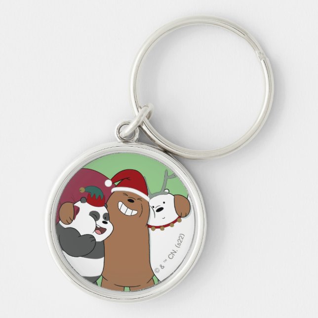 We Bare Bears - Season's Greetings Keychain (Front)
