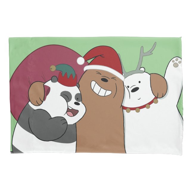 We Bare Bears - Season's Greetings Pillowcase (Front)
