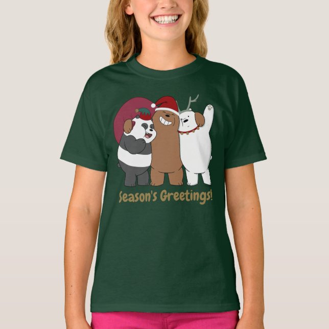 We Bare Bears - Season's Greetings T-Shirt (Front)