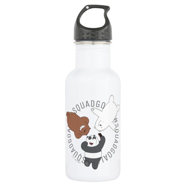 We Bare Bears - #SquadGoals 532 Ml Water Bottle (Front)