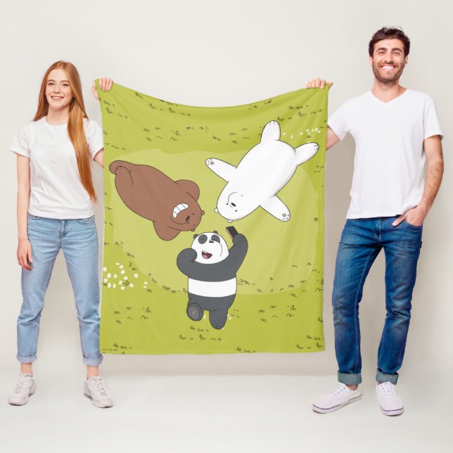 We Bare Bears - #SquadGoals Fleece Blanket (In Situ)
