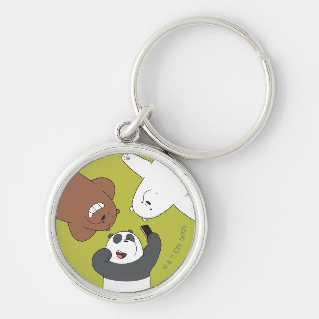 We Bare Bears - #SquadGoals Keychain (Front)