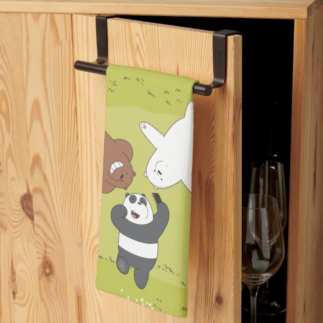 We Bare Bears - #SquadGoals Kitchen Towel (Thirds Fold)