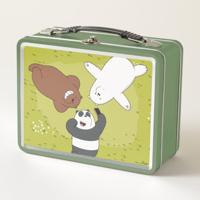 We Bare Bears - #SquadGoals Metal Lunch Box (Front)