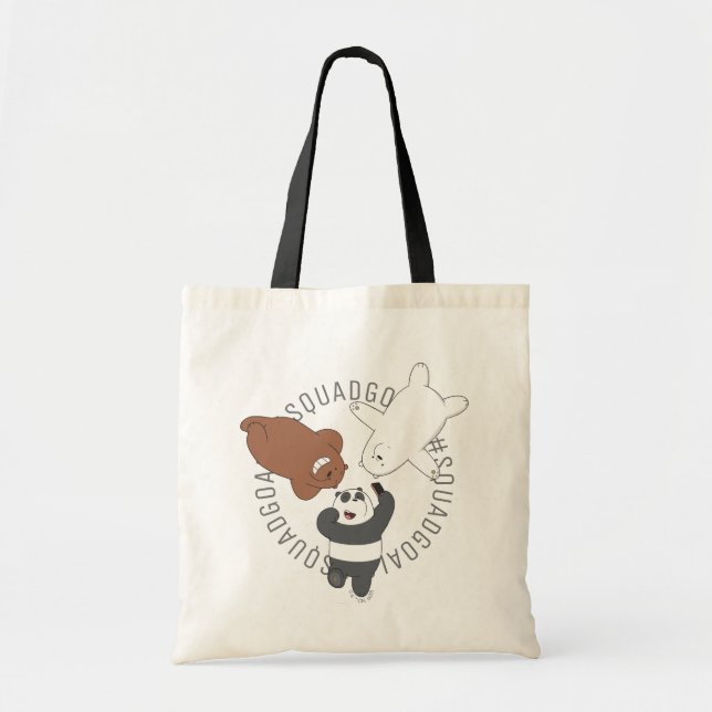 We Bare Bears - #SquadGoals Tote Bag (Front)