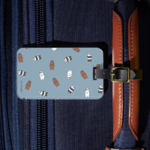 We Bare Bears - Sunglass Bears Pattern Luggage Tag