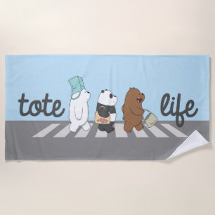 We Bare Bears - Tote Life! Beach Towel