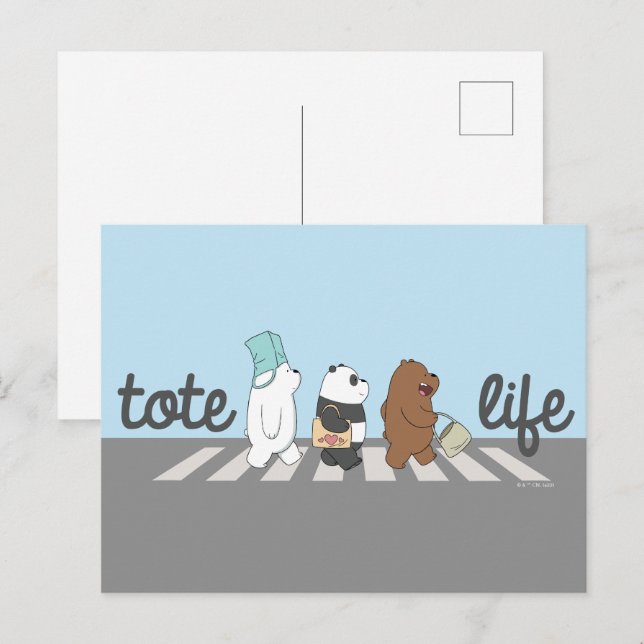 We Bare Bears - Tote Life! Postcard (Front/Back)