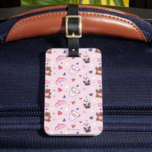 We Bare Bears - Valentine Hearts Pattern Luggage Tag
