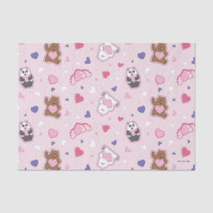 We Bare Bears - Valentine Hearts Pattern Tissue Paper