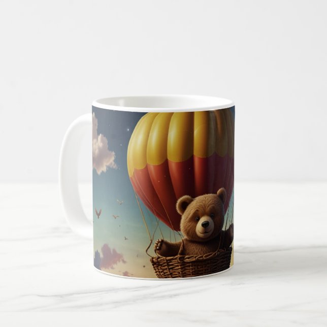 We bearly wait! baby shower brown bear coffee mug (Front Left)