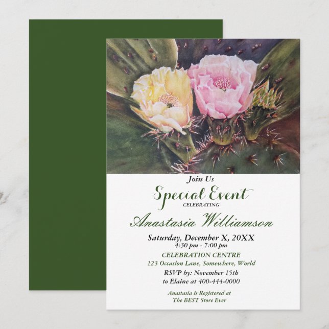 WE BECOME TWO PARTY EVENT INVITE (Front/Back)