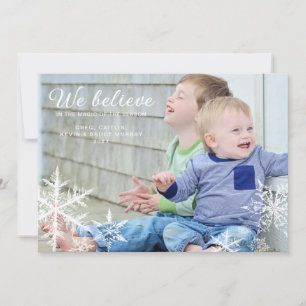 We Believe   Holiday Photo Greeting