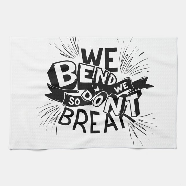 we blend so we dont break design  kitchen towel (Horizontal)