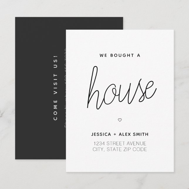 We Bought a House We've Moved Moving Postcard (Front/Back)