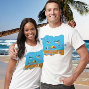 We Came We Saw We Ate It All Funny Seagull Popcorn T-Shirt