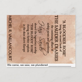 "We Came, we saw, we plundered" Postcard