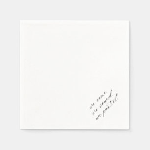 We Came. We Vowed. We Partied Fun Wedding Humour Napkin