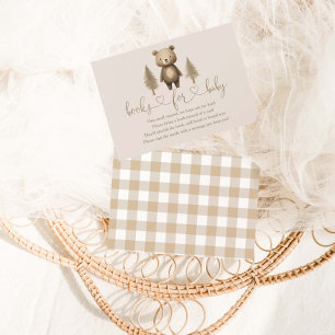 We Can Barely Wait Woodland Bear Books For Baby Enclosure Card