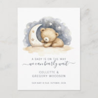 We Can Bearly Wait Baby Bear Moon Pregnancy 