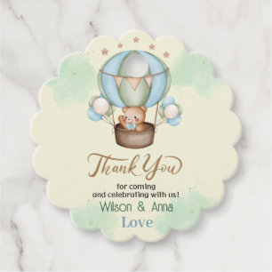 we can bearly wait baby shower bear favour tags