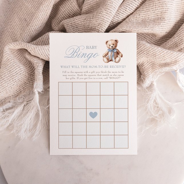 We Can Bearly Wait Baby Shower Bingo Game (Creator Uploaded)