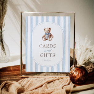 We Can Bearly Wait Baby Shower Cards & Gifts Sign