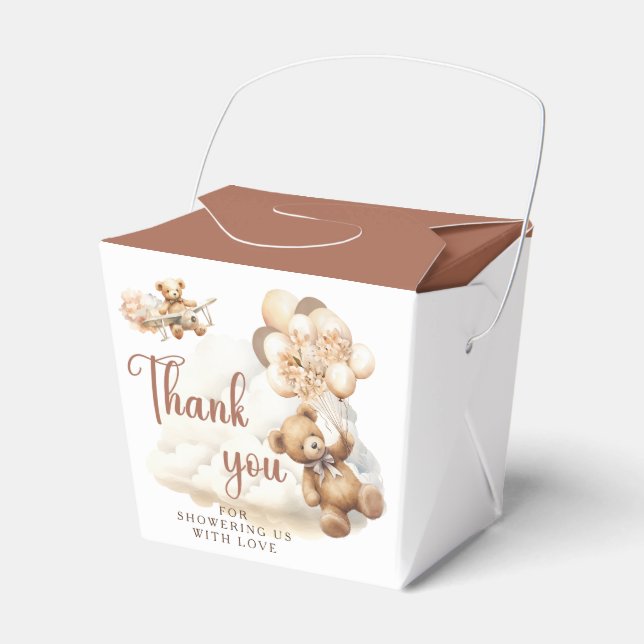 We Can Bearly Wait Baby Shower Favor Box (Front Side)