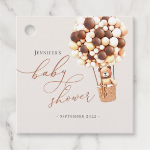 We Can Bearly Wait! Baby Shower Favour Tags