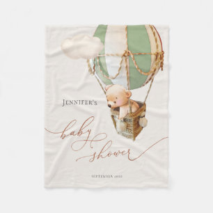 We Can Bearly Wait! Baby Shower Fleece Blanket