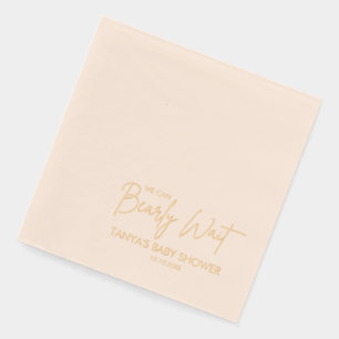 We Can Bearly Wait Baby Shower Foil Napkins