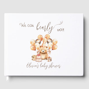 We can bearly wait baby shower guest book
