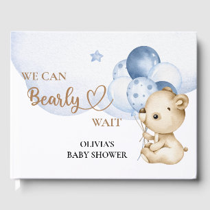 We can bearly wait baby shower guest book