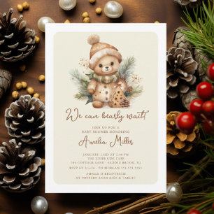 We Can Bearly Wait Baby Shower Invitation