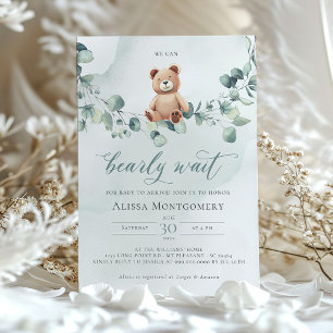 We Can Bearly Wait! Baby Shower Invitation