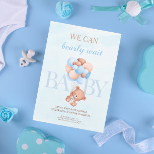 We Can Bearly Wait Baby Shower Invitation