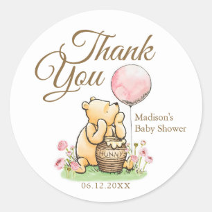 We Can Bearly Wait Baby Shower Neutral Classic Round Sticker