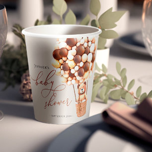 We Can Bearly Wait! Baby Shower Paper Cups