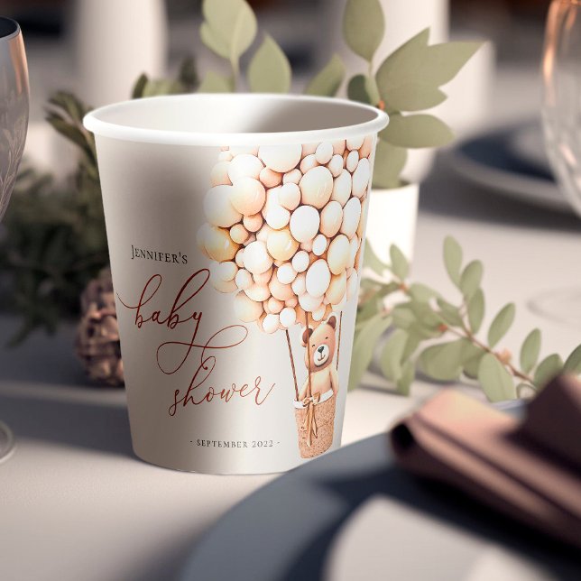 We Can Bearly Wait! Baby Shower Paper Cups (Creator Uploaded)
