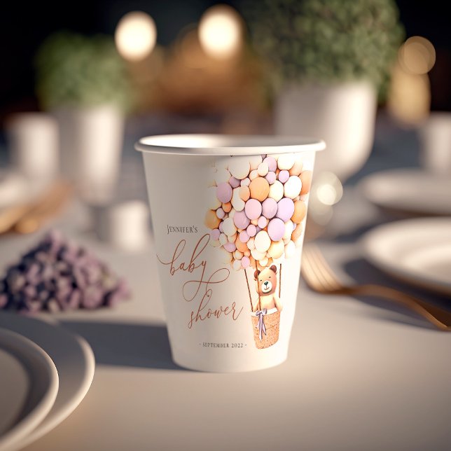 We Can Bearly Wait! Baby Shower Paper Cups (Creator Uploaded)