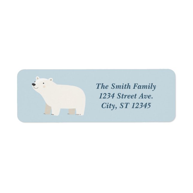 We Can Bearly Wait Baby Shower | Polar Bear (Front)